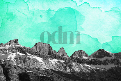 Churfirsten - Aquarell