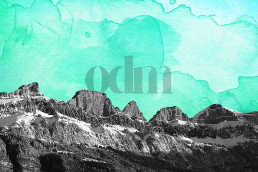 Churfirsten - Aquarell