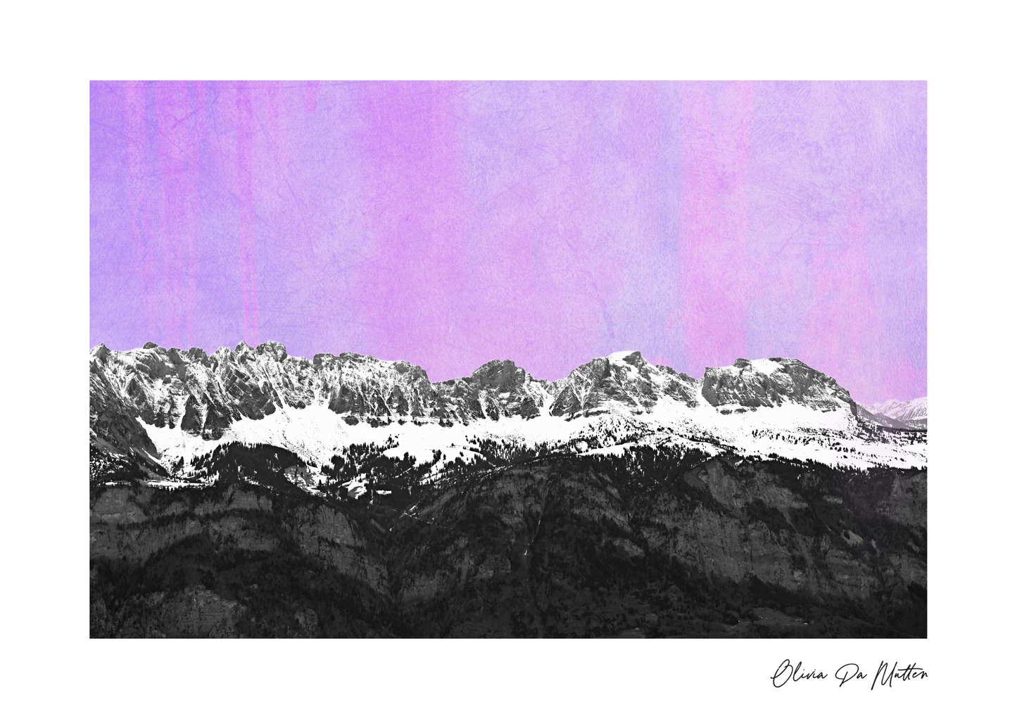 Alvier Gebirgskette - lila