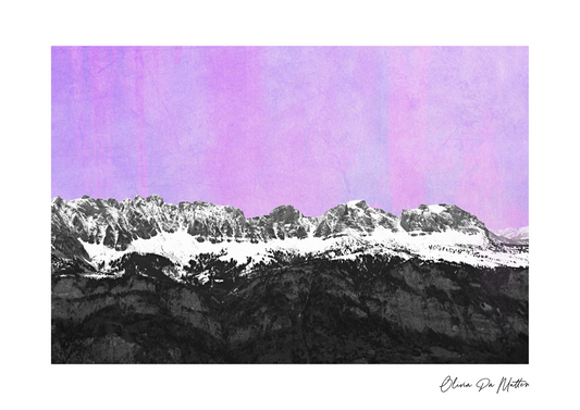 Alvier Gebirgskette - lila