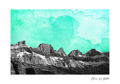 Churfirsten - Aquarell