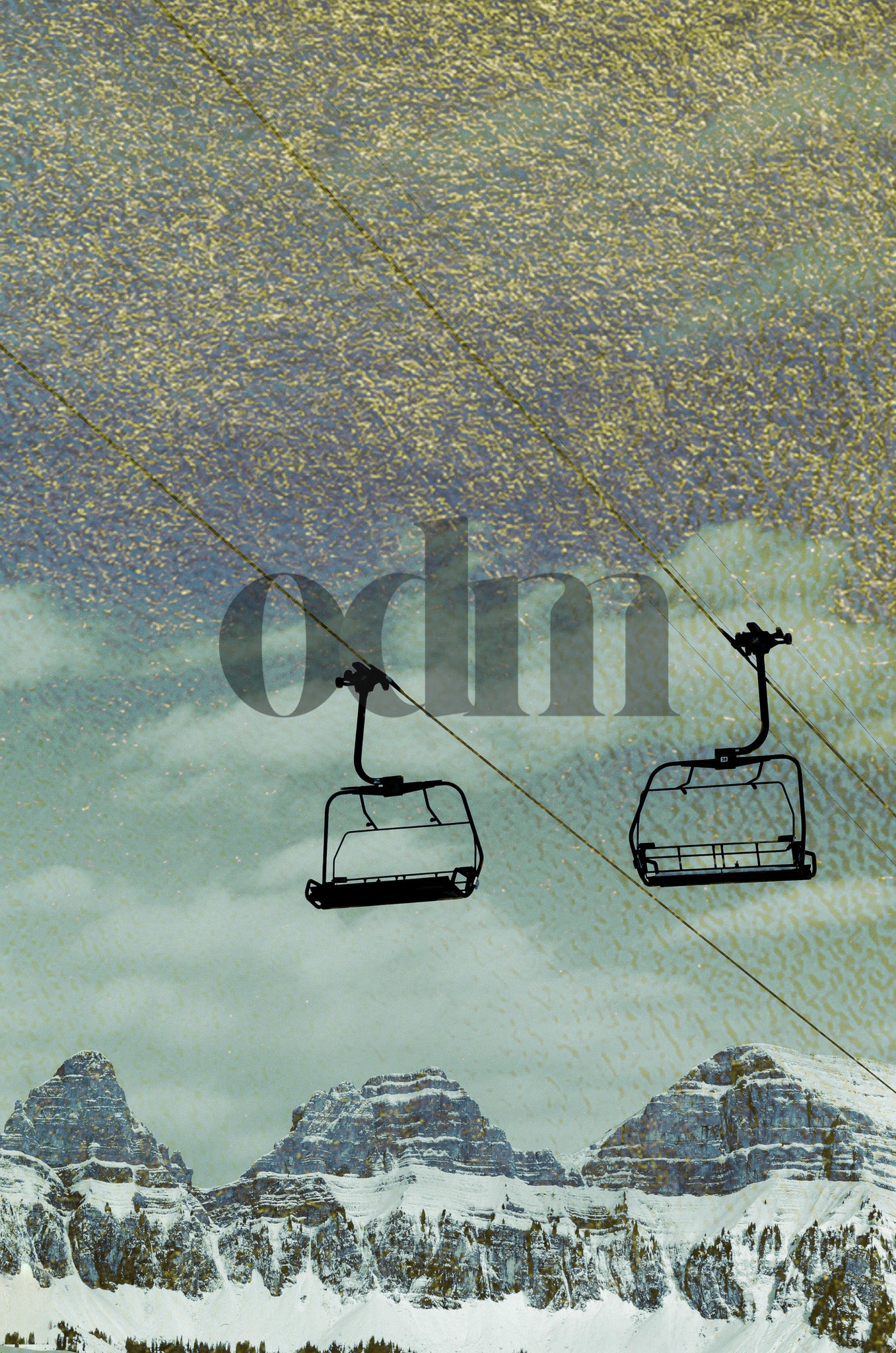 Sessellift - Churfirsten - Grau