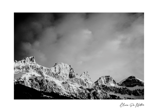 Churfirsten schwarz-weiss Nr.01