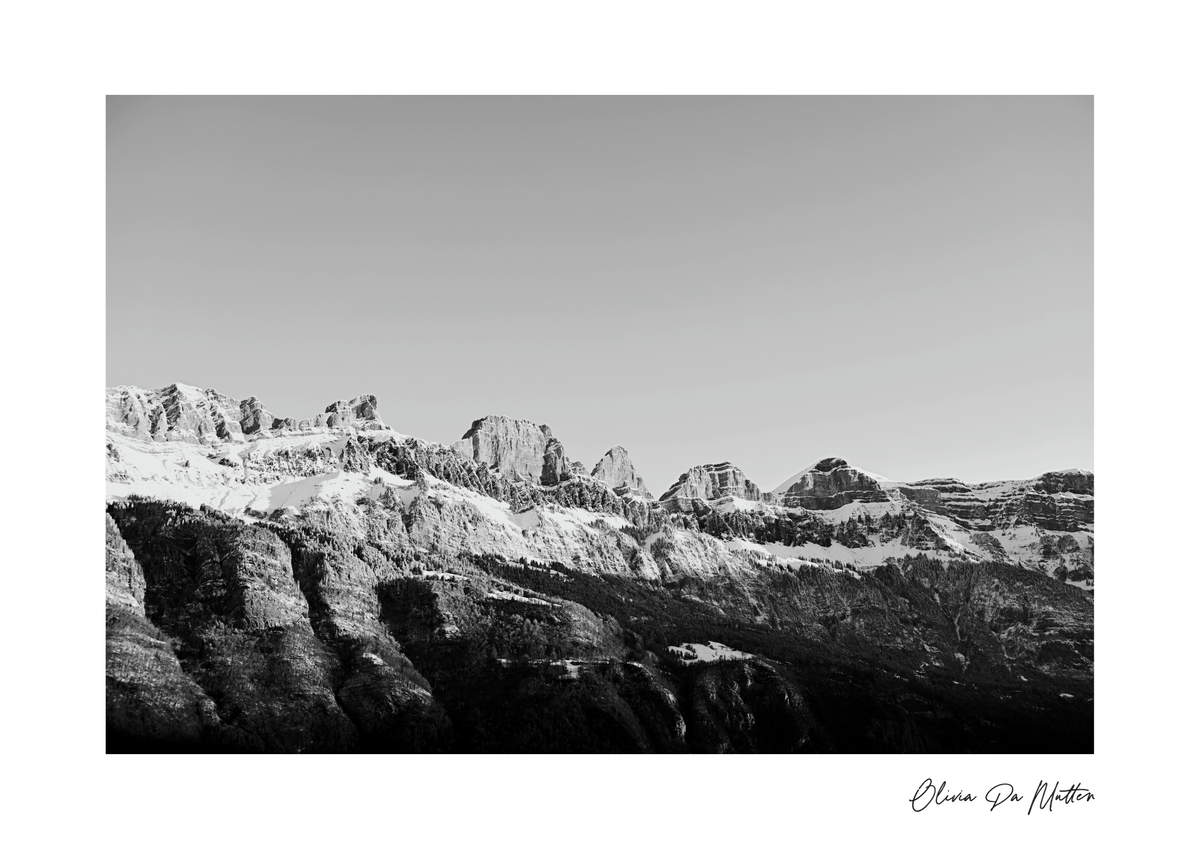 Churfirsten schwarz-weiss Nr.02