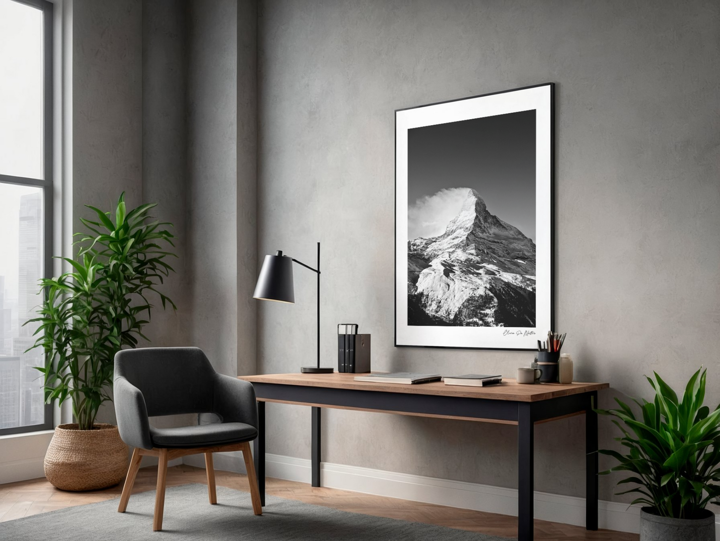 Matterhorn schwarz-weiss 0.1