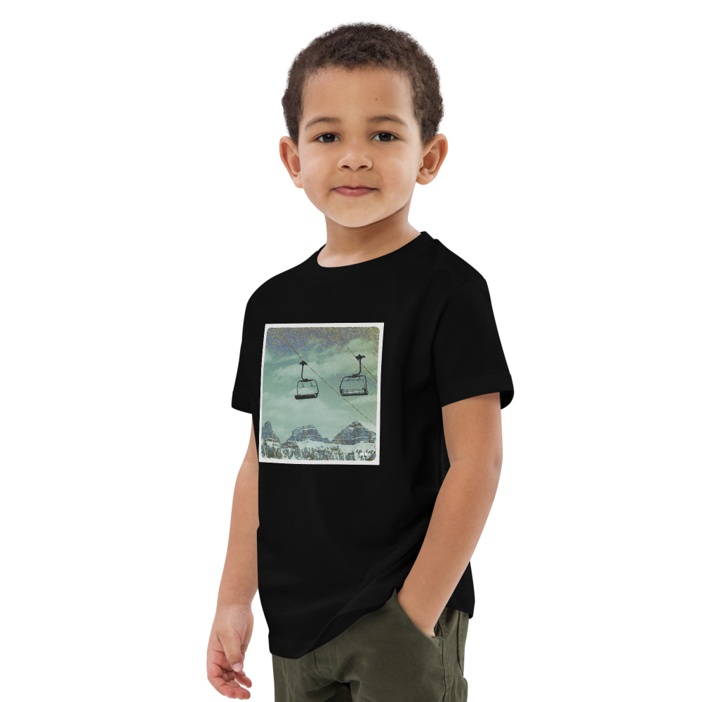 Kinder T-Shirt Sessellift grau