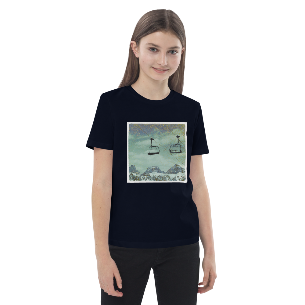 Kinder T-Shirt Sessellift grau